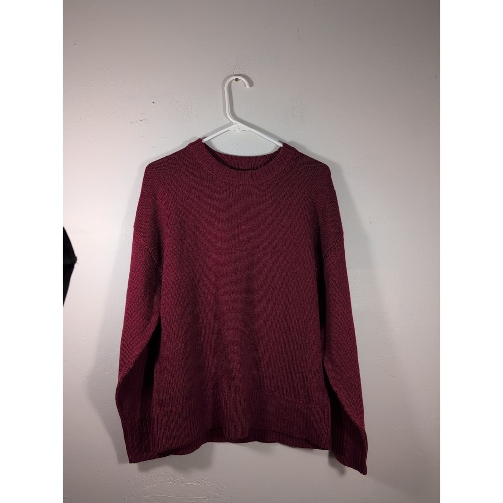 Garage Women's Pullover Sweater Long Sleeve Bordeaux Size M